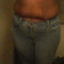 about 145 lbs here but now i weigh 155lbs