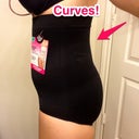 Trying on a compression garment, look I have curves. I was always flat as board on my backside. Looks like I have a butt!!!!
