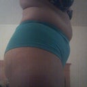side shot no booty just belly.