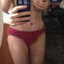 Photo I took to share with my friends on fb. Hehe. I love my flat tummy! <3
