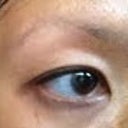 before permanent make-up, no eyebrows & smudgy eyeliner
