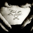 the silly tattoo I got before surgery on the skin that was coming off, dr gimbel thought it was super funny