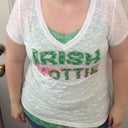 Me!! In my new shirt on St. Party's day!! I look so little!!