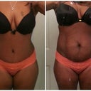 My after and before picture (I did it backwards).  Unfortunately I didn't clean the mirror on my before but I can't go back. That body is gone. Thankfully!!!