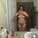 Took today, 9/27/2011 my tummy needs some work I've been cheating on my diet.  Good shot of how he rounded out my hips.