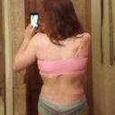 back shot...Its amazing, I guess a combo of the MR and skin removal actually gave me some curves back here. No more blocky Minecraft body Yay! Can't wait to start back toning things up again!!