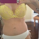 Bra and bathing suit bottoms.