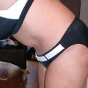 25 days bending over. You can see that I've got a roll of fat under my boobes. I've got a feeling that this isn't gona go away