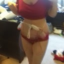 I am happy. :) Stretch marks look a liiiiittle better today.