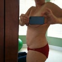 very pleased with side view.  My doc thought I wouldn't get this flat without tummy tuck.