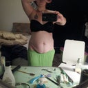Less than one month pre-op 150lbs, this is sucking in... pathetic.