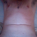 My pasty non-defined stomach sitting.