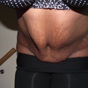 14 weeks breathing in as much as I can, slightly bent forward.