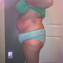 Side view, full brief panties AKA granny panties