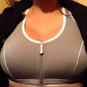 Few days post op (Danksin foam sports bra under $12 - Walmart) - 38D.