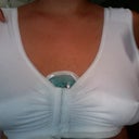 Swollen, Ice packs inside my bra. 5 days post op