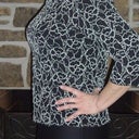 funny to take a picture to post in clothes!!  Got ready for church Sunday and had hubby snap this one.  Hadn't been in those pants in 12 years (a bit our of style...) and the shirt I never wore cause it made me look so busty.  The girls still look a bit generous in this pic, but there is just something about that top!  Am going to post some pics in my new tank swim suit and some undies and a bra tomorrow just to get a few here that don't show incisions!!