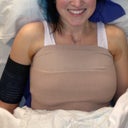 At the surgery center right after waking up. Post -op day 1.