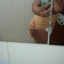 Next day after surgery... yaaaaay! I could see my butt... No more like a flat wall!