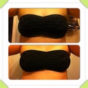 Top preop bottom today... I know it's black so you loose depth... But no cleavage. :(