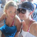 me on left with no make up after long day out on the river boating