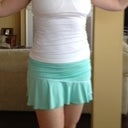 Post Op Day 33 - Tennis outfit - front view - no bulges!!!