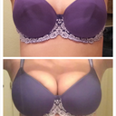 bottom is before. Top is after. Bra is a 38DD. It doesn't really fit in either photo!