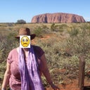 What do you see? Me? My breasts? or the big rock? :)