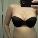 post-op day 45:  strapless, 36b