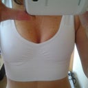 This is a non padded sports bra--real tight and is great to keep my nipples up and out. Bought it today --no padding but good for my nipples!!