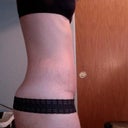 Side profile. As you can see..a little swollen at bottom of tummy, but it still looks good!!
