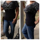 This is my outfit I wore to hubby's Work Party! I was looking hot with NO fat rolls/muffin top even when I was sitting!