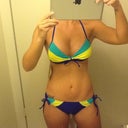 New bikini! Just need to run in another two weeks to burn the thighs. LOL!