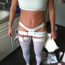 The padding against my skin under the binder made an impression but so far it looks good!