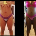My hips look uneven. The left hip looks very similar to the one in my b4 pic. I told him not to make me look wide but damn...I'm pissed but trying to stay positive.
