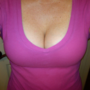 with my new push up bra, WOW!