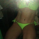 Bright Lime bikini..wow who would have ever thought?!