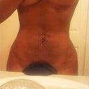 09/06/2012 close up of stomach....before exilis treatment. (had to put something infront of the cookie lol)