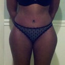 here is a pic of my swollen thighs and stomach at 6.5 weeks