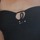 Tankini bathing suit with bra insert on 1 side