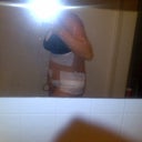 Hunched over a bit