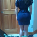 This is with the waist cinched - wish I looked like this without it!