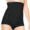 This is what I started wearing at about 4-6 weeks post op  instead of my compression garment. Best Feature - It has a hook-and-eye cotton lined closure between the legs. I usually leave it open for air and easy access in bathroom. It has an ultra-firm compression, includes straps to attach to bra for a no-slip fit and has a seamless construction. It is a "SPANX® 'Slimmer & Shine' High Waist Bodysuit Shaper". It costs $72.00 and I got it at Nordstrom.