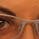 BEFORE shot of my curled eyelashes with lots of mascara applied. You can hardly see them.