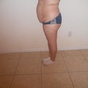 Side view of my huge belly :( I think I hate that more than my ass being flatt...no lie!