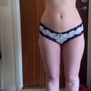 This was also taken this morning, from The front, here you Can see The looseness of The skin, both in My thighs , where The saddlebags where, and in My arms. Which I think Will take longör to see a difference in.