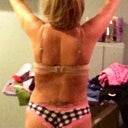 Ass view. Uneven waist but cute lil butt