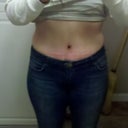 very happy with the way my clothes fit and look now. im not sucking it or contracting my muscles at all.