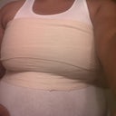 So this is how I package myself about 3 times a day. The undershirt save my precious bandages. Compression is my friend