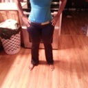 new gym clothes hubby takes awful pics got me looking like a line backer